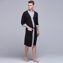 Daeyard Modal Robes For Men Solid Summer Robe Long Bath Robe Sleepwear Unisex Spa Robe Kimono Sexy Night Wear Home Clothes 2024 - buy cheap