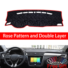 Pegatinas con patrón de rosa para salpicadero de coche, accesorios de decoración Interior, para ROEWE I5 EI5 2018 2019 2024 - compra barato