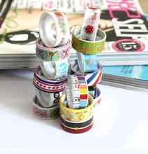 20 rolls/lot Mixed Cartoon Deco Washitape Adhesive Scrapbooking Sticker Washi Masking Tape Camo  Tape Papel Crepe Taping 2024 - buy cheap