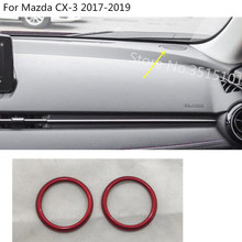 Carro dentro de áudio falar som interior frente painel trims cobertura superior anel círculo guarnição para mazda CX-3 cx3 2017 2018 2019 2020 2024 - compre barato