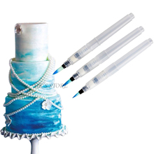 3pc/set Coloring Water Pen For Watercolor Fondant Cake Decorating Tools Water Brush Painting Pen 2024 - buy cheap