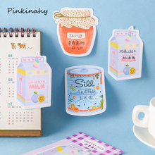 Kawaii Memo Pad Rainbow sugar/canned fruit/drink Self-Stick Notes Sticky Paper Planner Sticker Notepad School Supplies BQ039 2024 - buy cheap