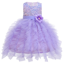 Vestidos tutu de lantejoulas para crianças, vestido infantil de festa de aniversário, batismo, fantasia de natal, vestido de malha estiloso para bebês meninas 2024 - compre barato