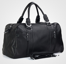 Модные мужские дорожные сумки из натуральной кожи, сумка для багажа из натуральной кожи, сумка для выходных, большая дорожная сумка 2024 - купить недорого