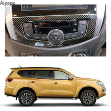 Chrome Car Dashboard AC Air Condition Switch Adjust Cover Trim Styling For Nissan Terra 2018 2019 2024 - buy cheap