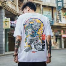 White Hip Hop T-shirts Chinese Harajuku Fashion Streetwear Tshirt Funny Summer Gothic Cool T-shirt For Women Punk O-neck T shirt 2024 - buy cheap