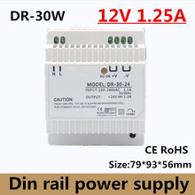 Din rail power supply 30w 12V power suply 12v  2.5a 30w ac dc converter CE RoHS approval Best quality (DR-30-12) 2024 - buy cheap