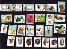 20Pcs Topic Stamp World Cute Dogs Puppy Stamps All Different From Many Countries NO Repeat Marked Postage Stamps Collecting 2024 - buy cheap
