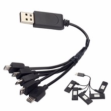 1 For 5 Charger Multi charging Visuo Xs809 Xs809w Xs809hw Cable Rc Drone Parts 2024 - buy cheap