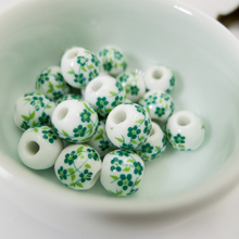 10# 40pcs Jingdezhen Ceramic Beads  Oblate  DIY  Porcelain Bead For Jewelry Making 10mm  Beads #A316C 2024 - buy cheap