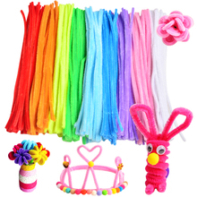 100pcs Colorful Chenille Stems Pipe Cleaners Kids Toys Christmas Birthday Party Decorations Arts DIY Craft Supplies 2024 - buy cheap