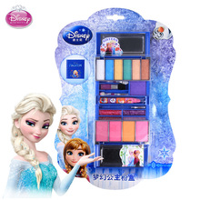 girls Disney frozen Cosmetics Safety Non-toxic Snow Ice Princess Cosmetic Box Set  Performed Home Lipstick toy gift 2024 - buy cheap