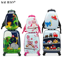18/19/20 inch Cute Cartoon Child Rolling Luggage Set Spinner Suitcase Wheels Student Carry on Trolley Kids girl boy Travel Bag 2024 - buy cheap