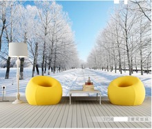 Winter snow landscape backdrop 3d room wallpaper landscape 3d wallpaper landscape Home Decoration 2024 - buy cheap