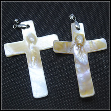 Colgantes de Cruz cristianas, tamaño 40x60mm, colgante para collar, accesorios para fabricación de collares, 2 uds. 2024 - compra barato