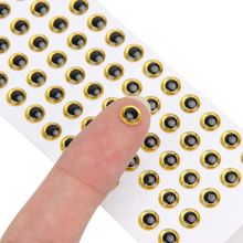 Ojos de Pez dorados 3D de 5mm, señuelo holográfico de ojos moldeados suaves con ojos de pez, para manualidades, accesorios de pesca, 100 Uds. 2024 - compra barato