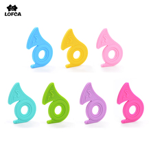 Lofca 1pc silicone chifre dentição brinquedos bpa livre fazer para colar bebê cuidados com os dentes chupeta clipe pingente 2024 - compre barato