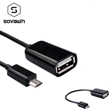 Sovawin 16cm High Speed Micro USB OTG Data Cable To Female USB Host OTG Adapter for Tablet PC Android Mobile Phone 2024 - buy cheap
