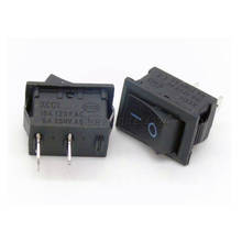 10Pcs Push Button Switch 15x21mm SPST 2Pin 6A 250V 10A 125V KCD1-101 Snap-in On/Off Rocker Switch 15MM*21MM Black 2024 - buy cheap