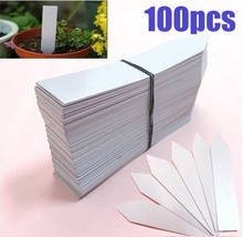 100Pcs Waterproof Stick Label Nursery Plant Seed White Marking Tag Insert Land Card Garden Ornaments  Plant Garden Labels 2024 - buy cheap