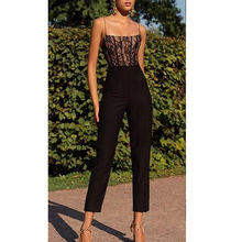 Women Casual Lace Sleeveless Camis Wide Leg Pants Jumpsuit Ladies Sexy Solid Lace Evening Party Long Playsuit 2019 New 2024 - buy cheap