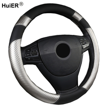 6 Colors Car Steering Wheel Cover Non-slip Artificial Leather Braid on the Steering wheel Volant Funda Volante Auto Car Styling 2024 - buy cheap