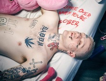 Lil peep arte cartaz de seda pintura de parede 24x36inch 2024 - compre barato