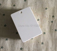 free shipping  500 pcs a lot blank white 350 gsm paper tags 4.2x6cm/baking swing tag/garment hang tag/gift packing labels print 2024 - buy cheap