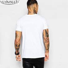 YEMUSEED 2017 Summer Men  White Color  Printed T-shirt Funny Tee shirts Hipster O-neck Cool Tops MTE08 2024 - buy cheap