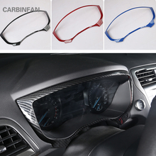 carbon fiber steering wheel Dashboard panel decorative frame cover trim For Ford Fusion Mondeo 2013 2014 2015 2016 2017 2018 2024 - buy cheap