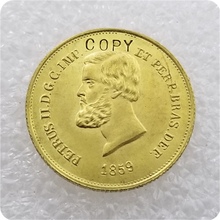 1859 Brasil 5000 Reis copia de monedas 2024 - compra barato