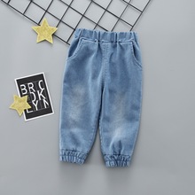 Calça jeans para crianças, calça legging de algodão para meninos e meninas 1-5 anos 2024 - compre barato