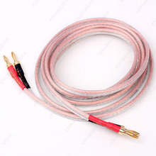 HI-FI Oxygen Free Copper Speaker Cable Wire For Bi-wire Speakers Bi-amp Amplifier,Banana Plugs Single Wire,Selectable Length 2024 - buy cheap