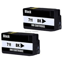 2Back Compatible For HP 711 HP711 Black Ink Cartridges For designjet T120 T520 2024 - buy cheap