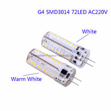 5pcs/lot Dimmable G4 LED Bulb Lamp High Power 72LED SMD3014 AC220V White/Warm White Light replace Halogen Spotlight Chandelier 2024 - buy cheap