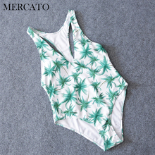 MERCATO Sexy One Piece Swimsuit Push Up Swimwear 2017 New Women Bathing Suits Sets Deep V  Beachwear Print Bandage Bodysuit 2024 - buy cheap