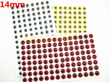 500Pcs*14mm 3D Holographic Fishing Lure Eyes, Fly Tying, Jig, Lure Baits Making Silver Golden Red 2024 - buy cheap