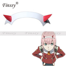 Popular Anime DARLING in FRANXX 002 Devil Red Corner Headdress Headband Cosplay Decorative Props 2024 - buy cheap