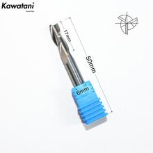 6mm*17mm-1pcs,CNC solid carbide end mill,woodworking insert milling cutter,3 Flutes Spiral end mill,PVC,MDF,Acrylic Cutter,wood 2024 - buy cheap