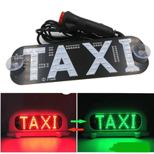 Y 1X Taxi Top Dual Color Car Taxi Light Windscreen Cab indicator Sign Signal Red And Green All In One Switch Lighter Charger 12V 2024 - buy cheap