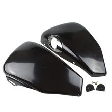 Capa preta para bateria lateral de motocicleta, cobertura para tanque de óleo, para harley sportster nightster xl iron 883, 1200, 48, 72, 2014, 2017-2016, 2015 2024 - compre barato