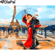 DIAPAI "Couple tower" Diamond Painting 5D Full Square/Round Drill Home Decor DIY Diamond Embroidery Cross Stitch A25513 2024 - buy cheap