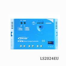 LS2024EU 20A 12В 24В контроллер солнечного заряда Epsolar PWM PV 100 Вт 18В солнечные панели регуляторы зарядного устройства 5В USB порт 2024 - купить недорого