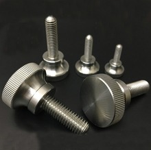 1Pcs M10 M12 Stainless Steel Screws Flat Head Knurled Screw Hand Tighten Knob Bolts 20mm-60mm Length 2024 - buy cheap