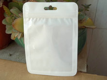 100pcs/lot 10.5*15cm White border Clear Plastic Self Seal Zipper Retail Packaging Bag,Zip Lock Hang Hole Package Bag 2024 - buy cheap