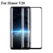 2 шт. защита из закаленного стекла для Huawei Honor V20 V 20 защитная пленка полное покрытие 9H Взрывозащищенная защита экрана 2024 - купить недорого