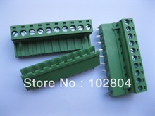 Pitch 5.08mm 10 pin Screw Terminal Block Connector Pluggable Type Green 50 Pcs Per Lot Brand New HOT Sale High Quality 2024 - buy cheap