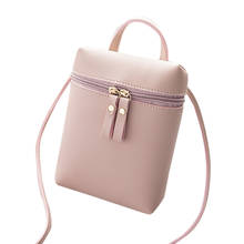 2018 News Zipper Bag Women Crossbody Bags PU Messenger Bags Female Shoulder Bag Coin Phone Handbag For Teen Bolsa Feminina Gifts 2024 - buy cheap