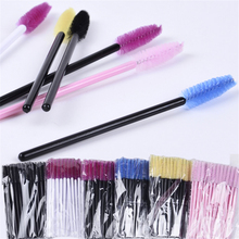 Wholesale 50PCS Disposable Eyelash Brush Mascara Wands Applicator Wand Brushes Eyelash Comb Brushes Spoolers Makeup Tool Kit 2024 - buy cheap