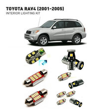 Светодиодные интерьерные лампы для Toyota rav4 2001-2005 7 шт. светодиодные лампы для автомобилей комплект освещения автомобильные лампы Canbus 2024 - купить недорого